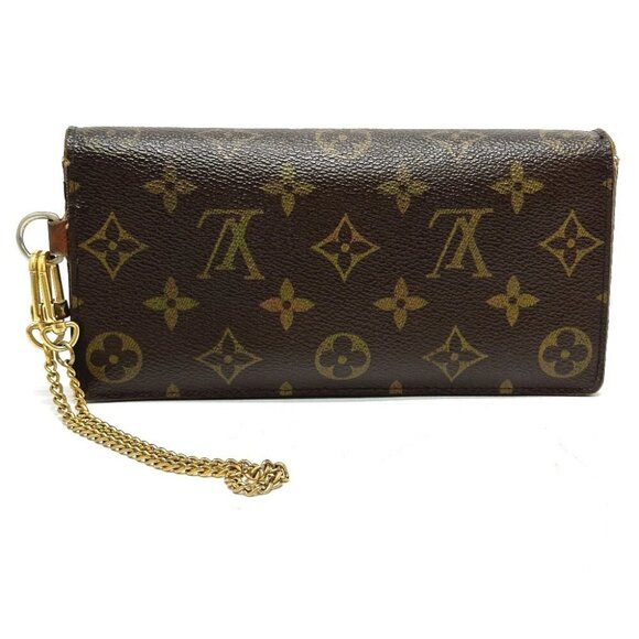 LOUIS VUITTON Portefeuille-Accordeon With Chain Long Wallet - Picture 2 of 14